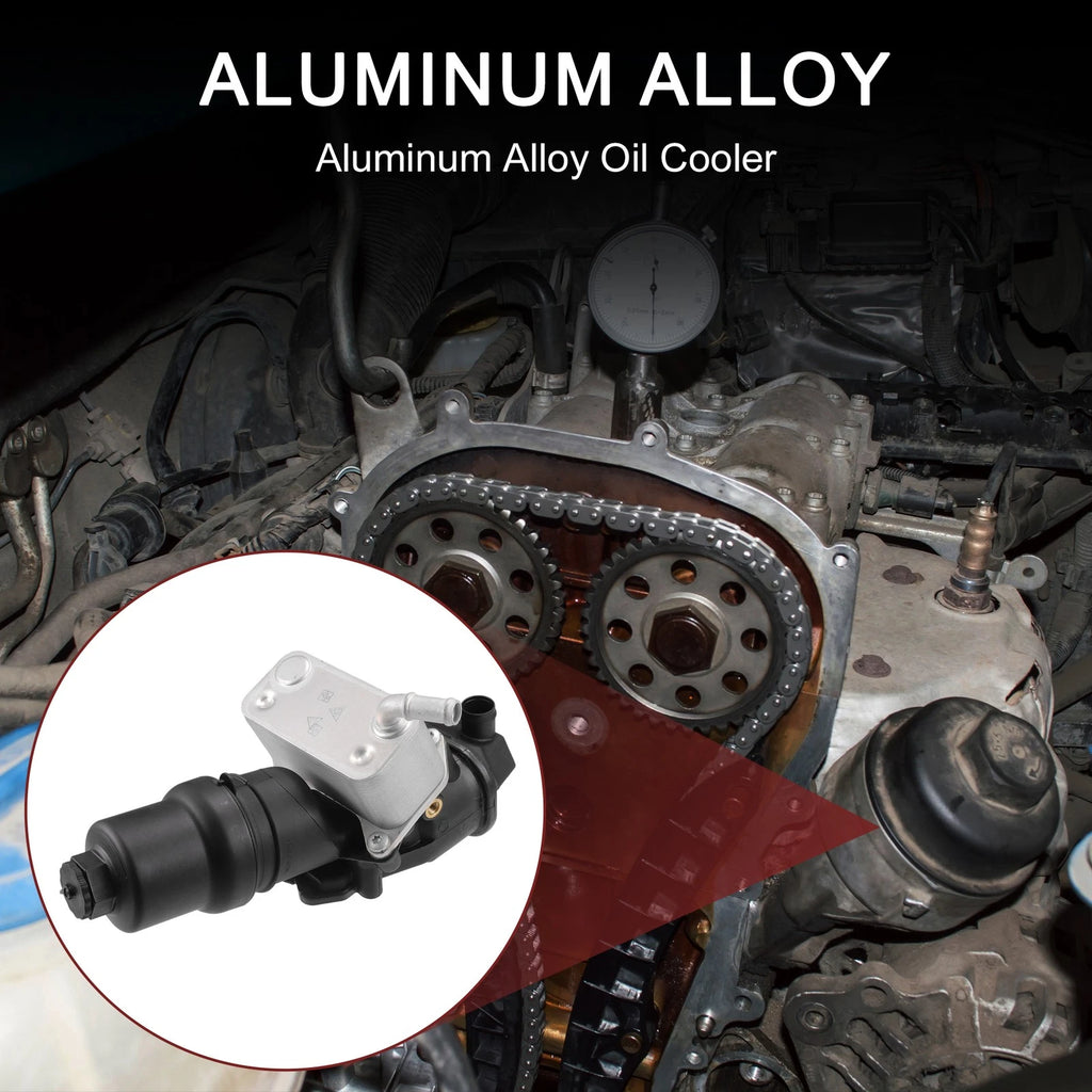Engine Oil Cooler Filter Housing Assembly with Seals for Volkswagen Eos (2006–2015)