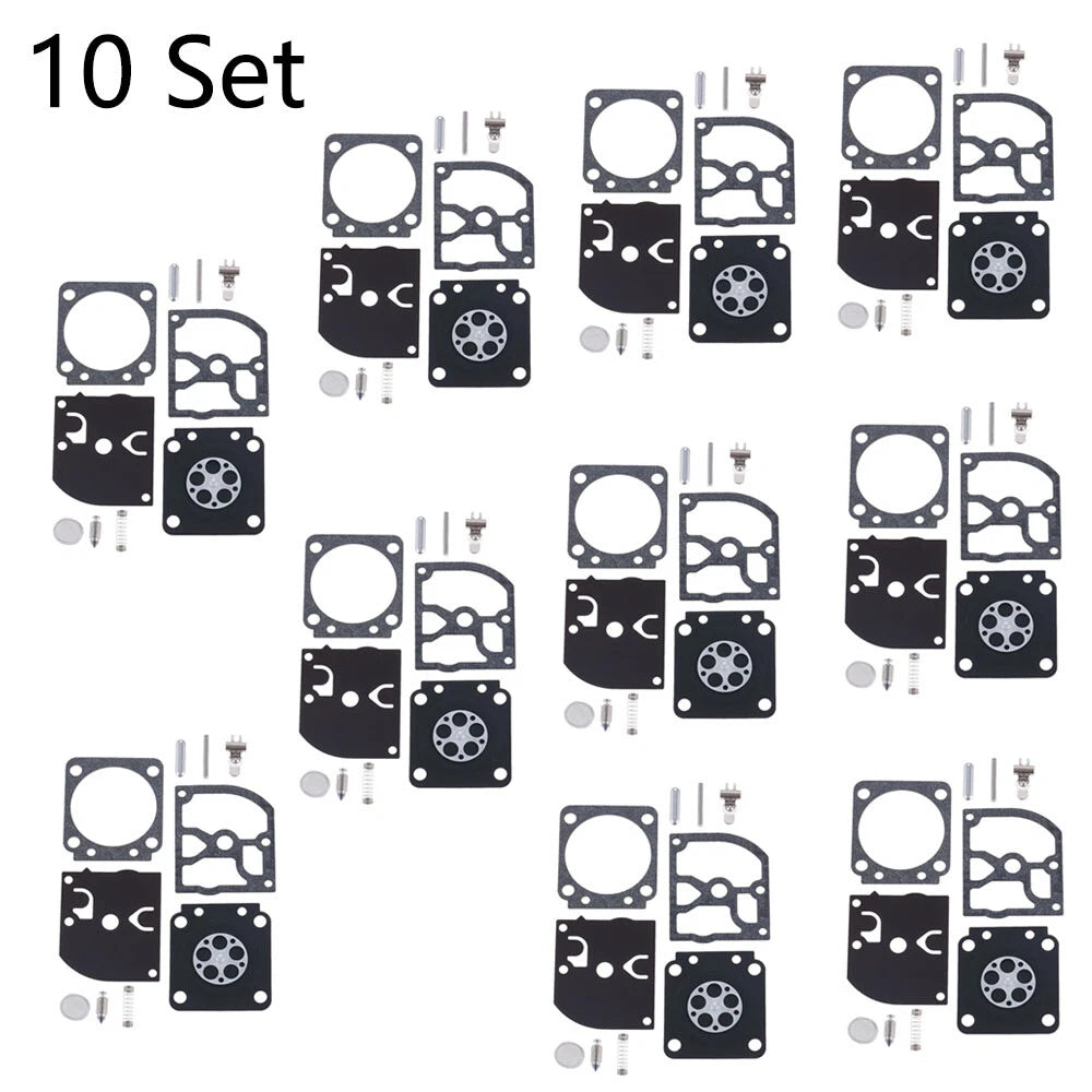 Set of 10 Carburetor Repair Kits for ZAMA RB-129 C1M-W26A C1M-W26B C1M-W26C