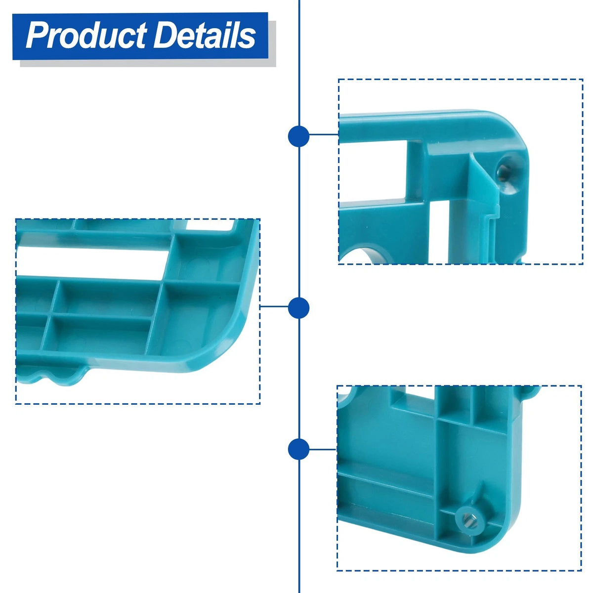 10PCS Wall Battery Holder for 18V (BL1860, BL1850, BL1840)
