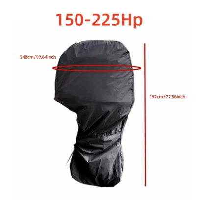 Outboard Motor Engine Cover for Mercury 150-225 HP (Heavy Duty, Black)