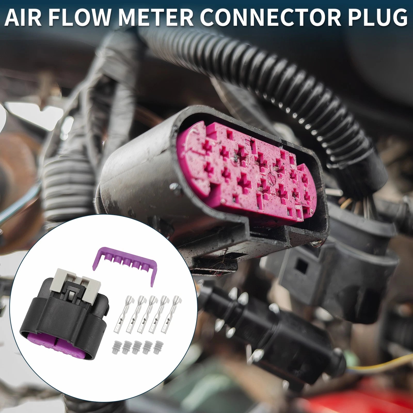 Air Flow Meter Connector Plug Female 5 Pin for Chevrolet (2000–2014)