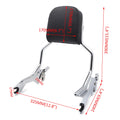 Chrome Passenger Sissy Bar Backrest for Harley Softail FXFB (2018–UP)