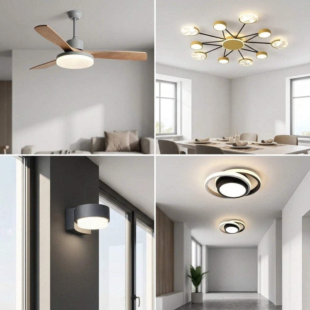 LED Ceiling Fan Light for AC 120V (Ambient Lighting Control)