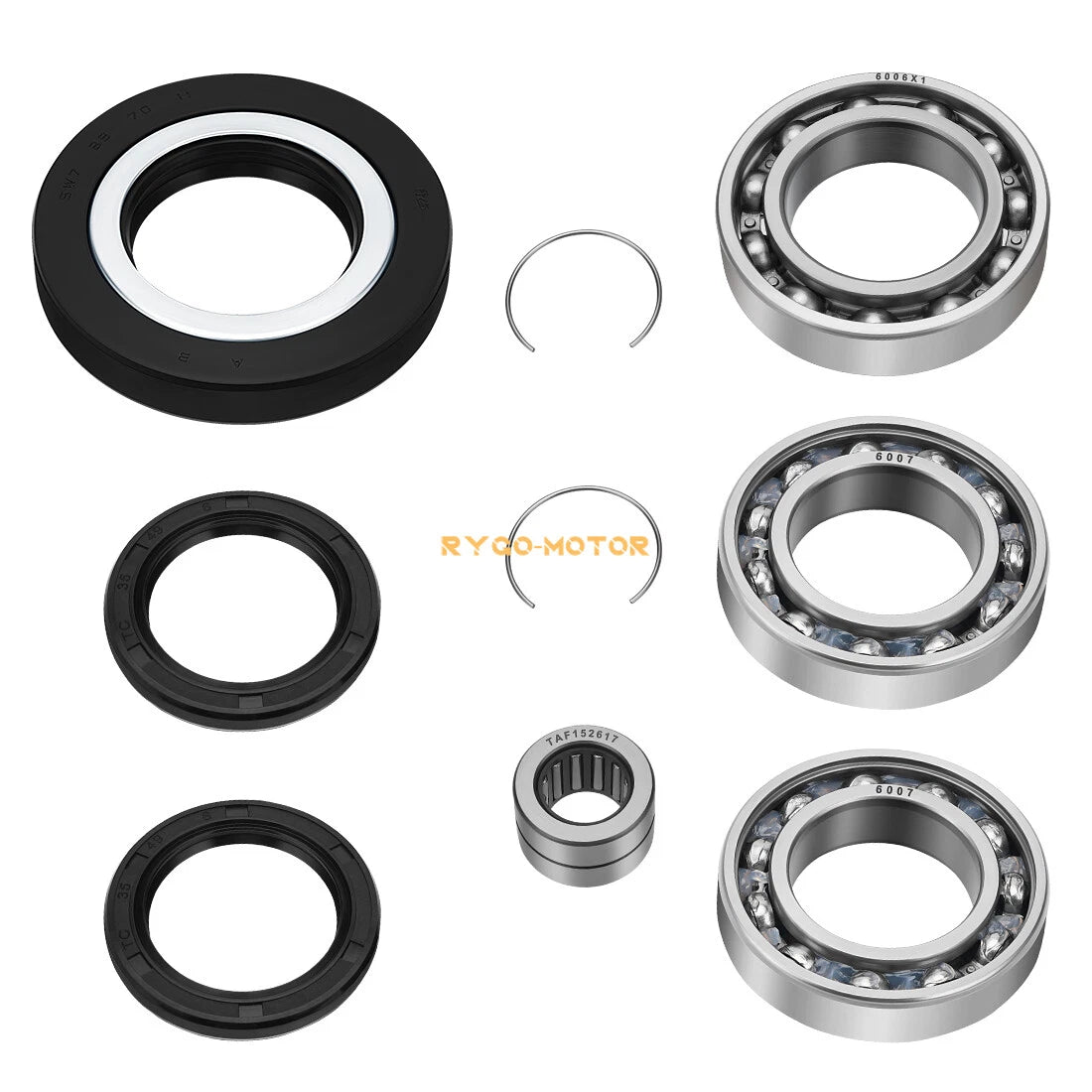 Rear Differential Bearing Seal Kit for Honda Rancher 420, Foreman 500 (2007–2021)