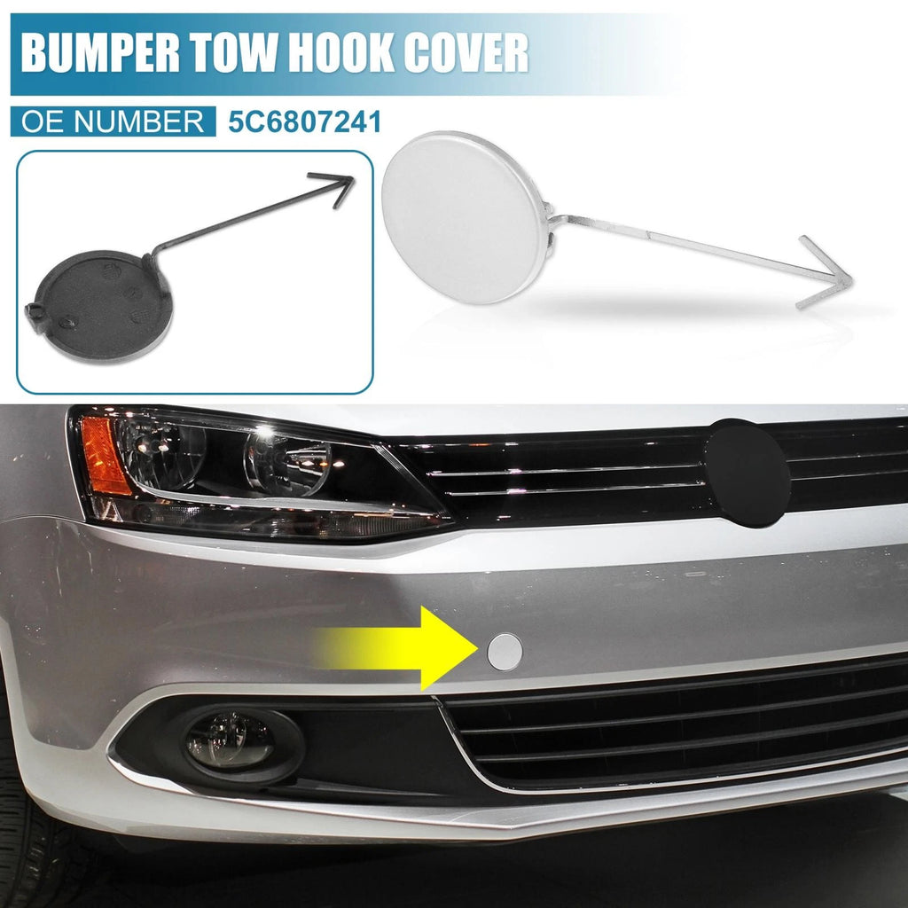 Front Bumper Tow Hook Cover Replacement for Volkswagen Jetta (2012–2014)