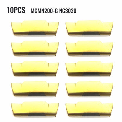 10PCS Grooving Inserts for Lathe NC3020