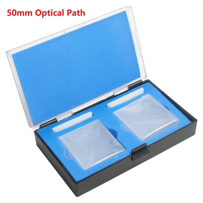 Pack of 2 50mm Quartz Cuvettes for Laboratory Use