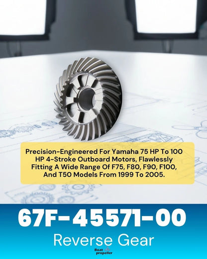 Reverse Gear 67F-45570-00 67F-45571 for Yamaha Outboard (75-100 HP)