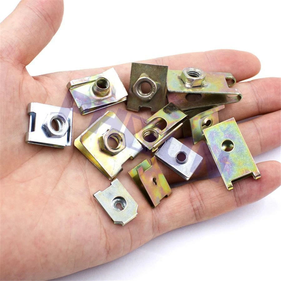 150Pcs Metal U Clips for Universal Car Bumper Fender Fasteners