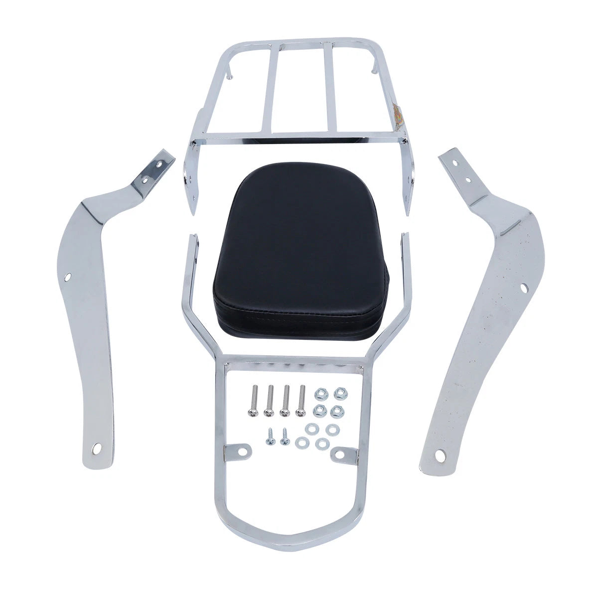 Chrome Backrest Sissy Bar Luggage Rack for Suzuki Boulevard C50 (2005–2011)