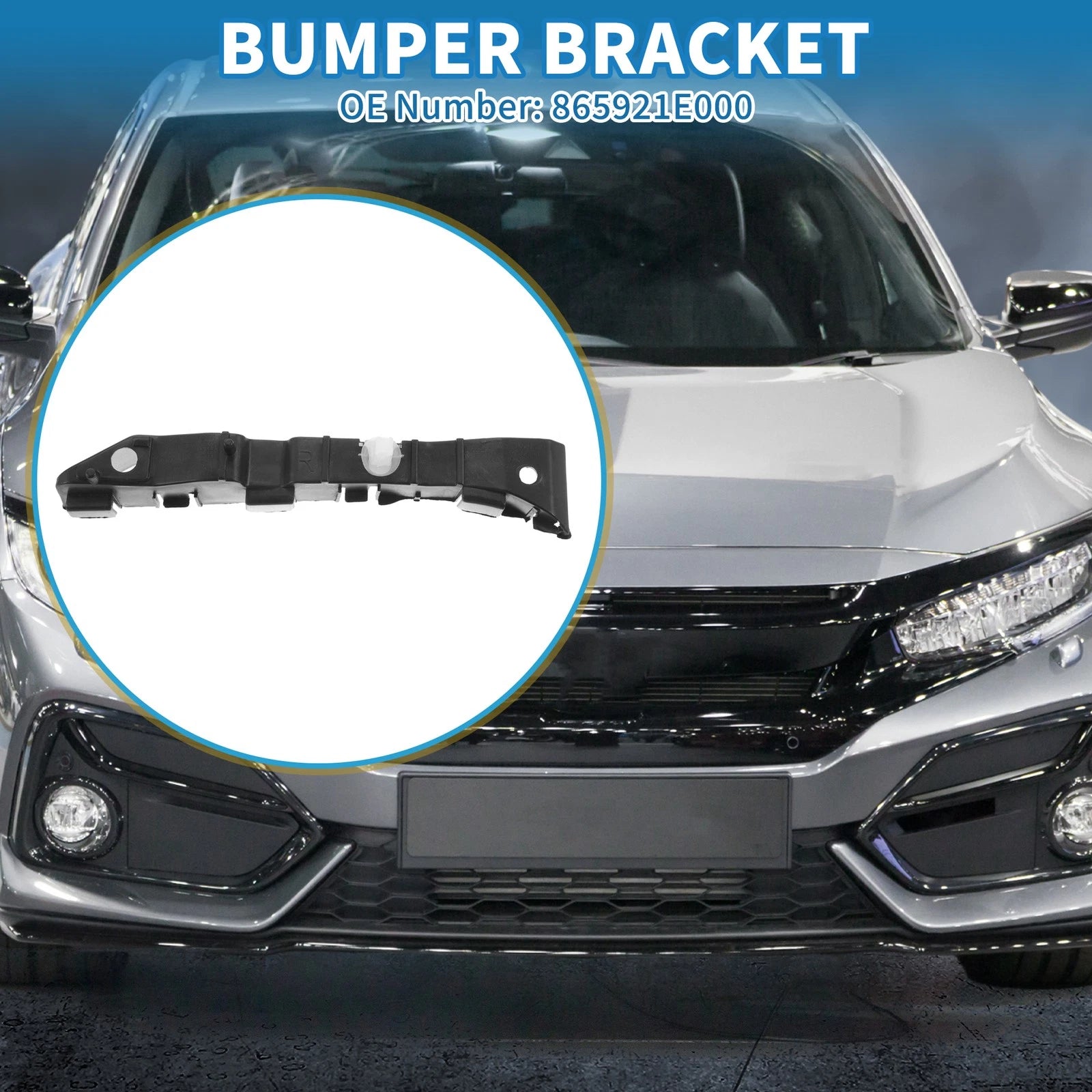 Left Front Bumper Retainer Bracket for Hyundai Accent (2006–2011)