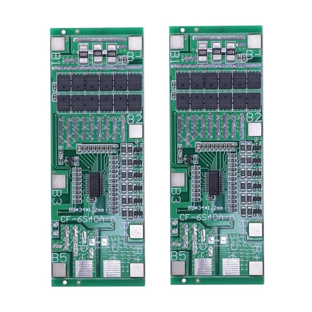 Battery Protection Board 6S 40A for Solar Lighting with Balance Feature