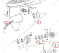 Lower Unit Seal Kit for Suzuki DT 4/5, DF4 L (2-Stroke, 4-Stroke)