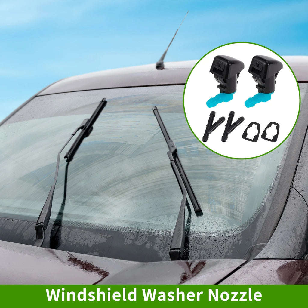 Windshield Washer Nozzle Kit with Hose Connector for Ford Edge (2011–2015)