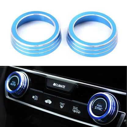 AC Air Conditioning Switch Cover Ring for Honda Civic (2016–2017) Blue
