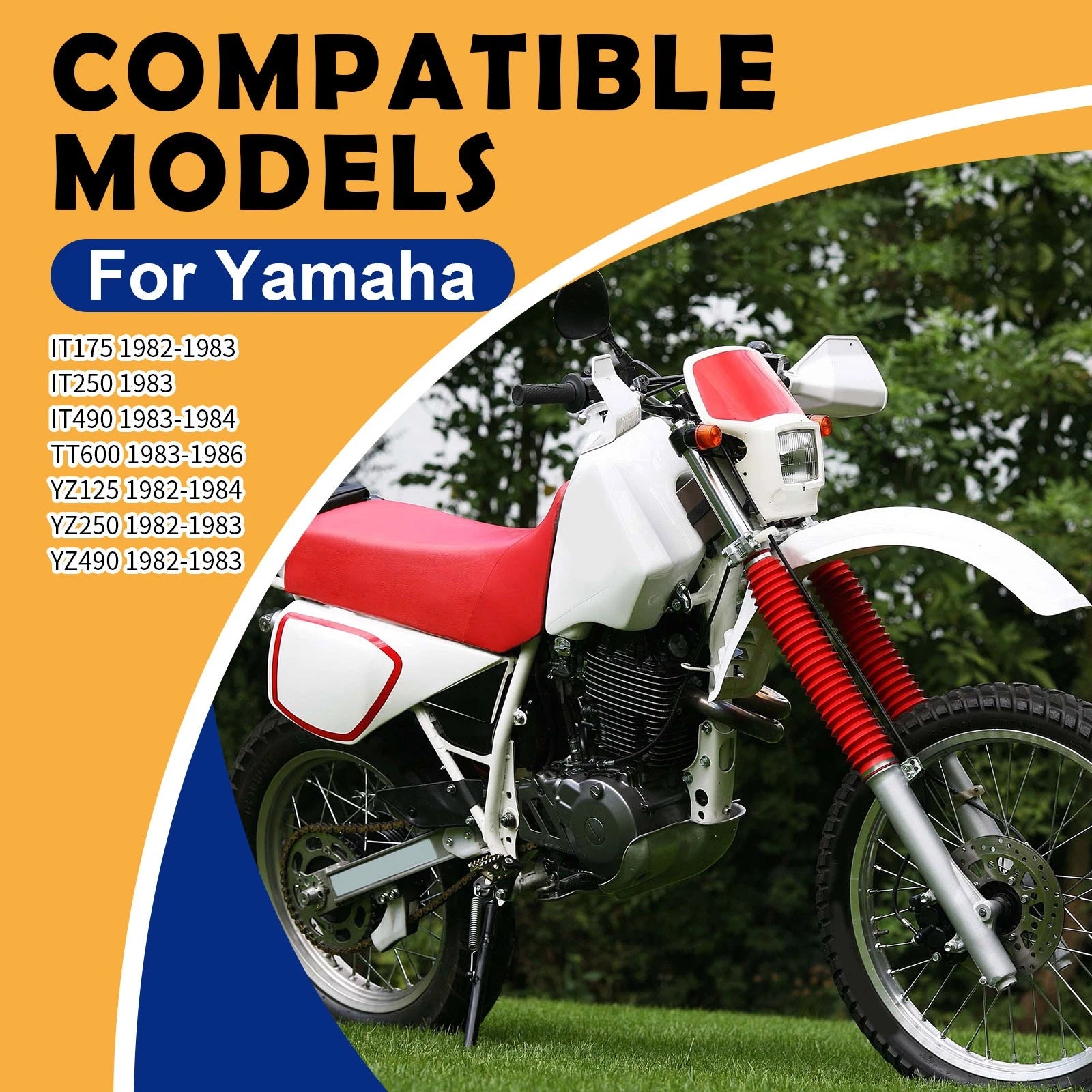 Chain Slider for Yamaha YZ125 YZ250 YZ490 TT600 IT490 IT175/250 (1980–1990) 5X6-22147-01-00