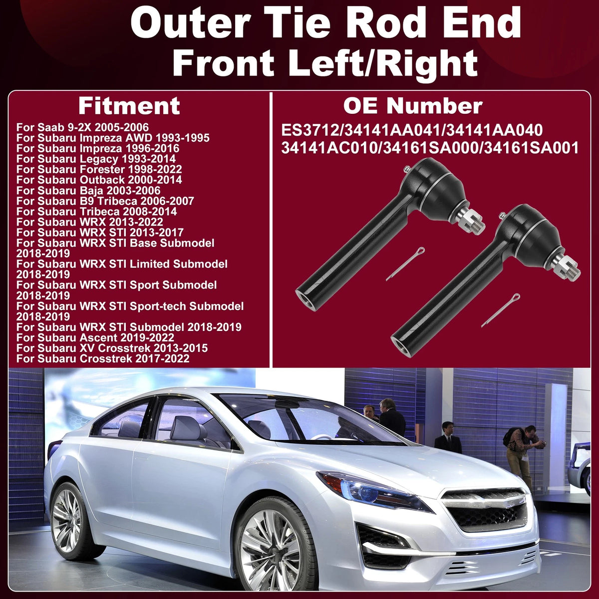ES3712 Outer Tie Rod Ends for Saab 9-2X (2005–2006)