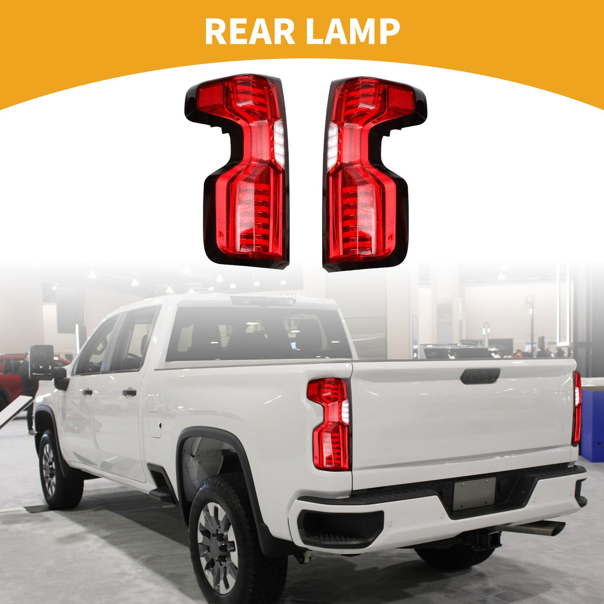 OLED Brake Tail Lights Assembly Red for Chevy Silverado 1500 2500HD 3500HD