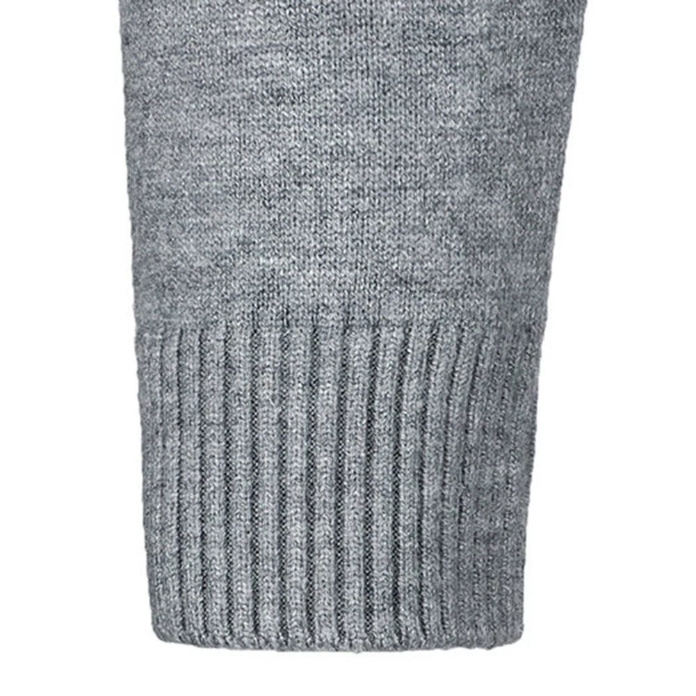 2X Long Sleeve Half Turtleneck Sweater for Men