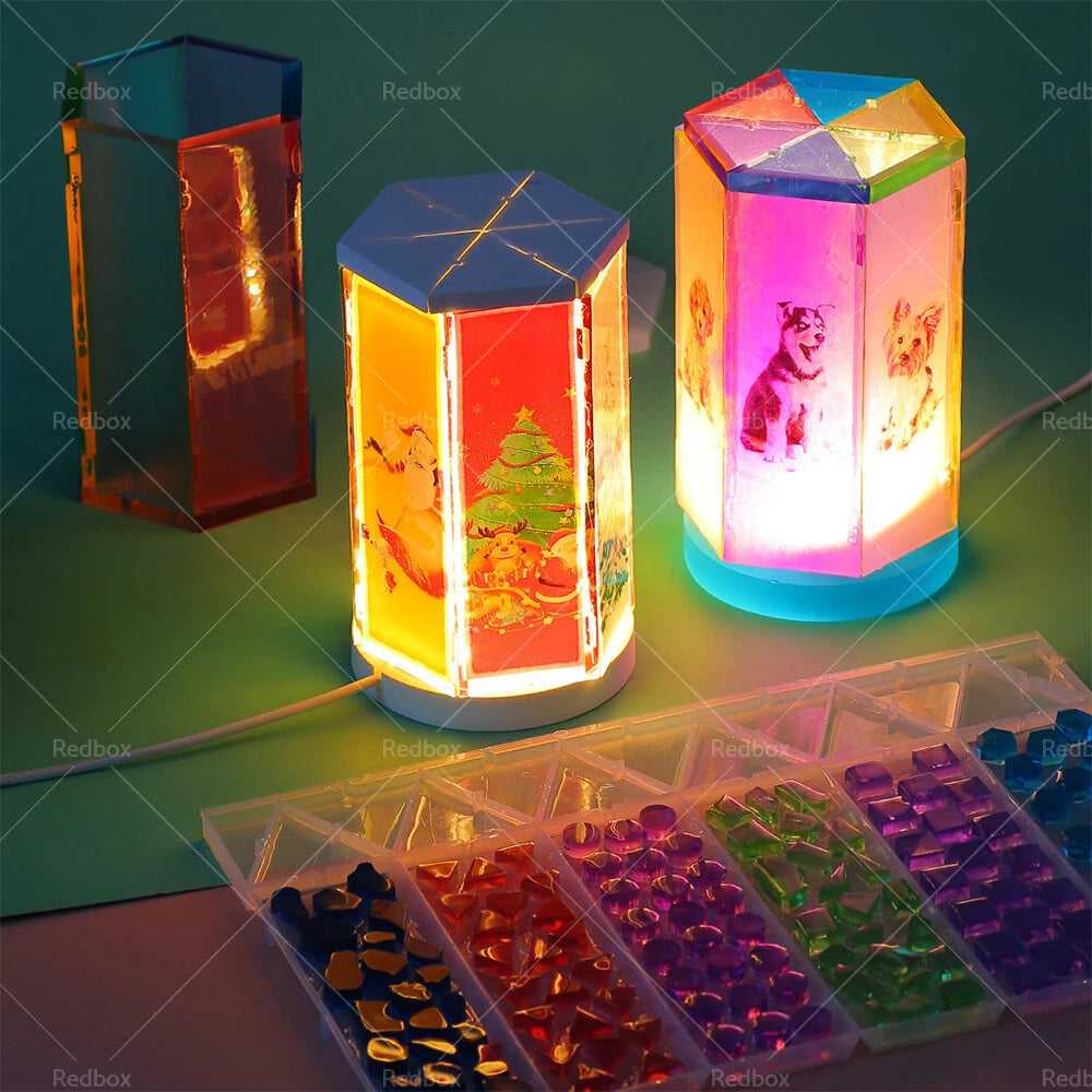 Silicone Resin Mold Set for DIY Craft Table Lamp & Pen Holder