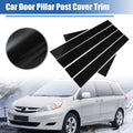 Window Pillar Posts Cover Stickers Glossy Black for Toyota Sienna (2004–2010)