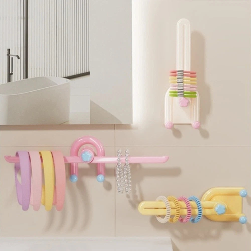 Dual Hook Wall Mounted Organizer for Hair Accessories (No Part Numbers)