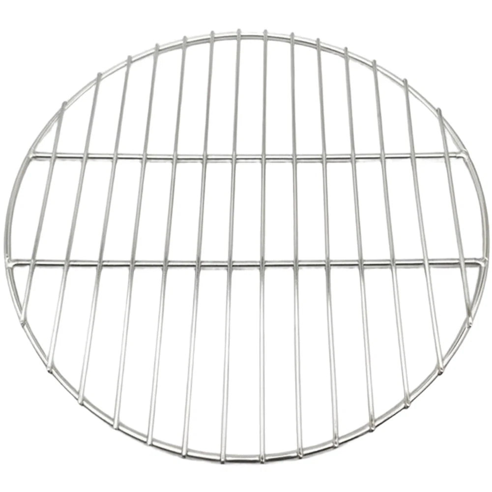 38cm Round Stainless Steel BBQ Grid for Grilling Baking Roasting