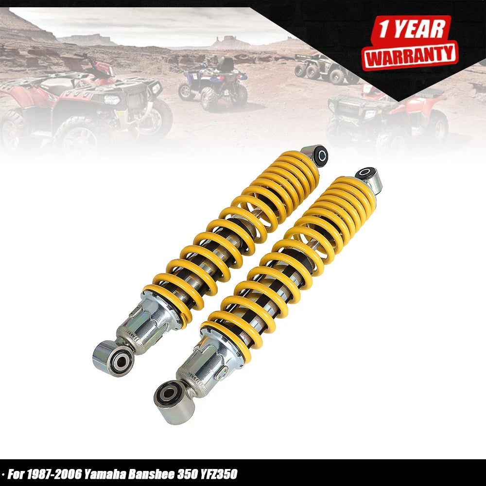 2X Front Shock Absorbers for Yamaha Banshee 350 (1987–2006) Yellow Springs