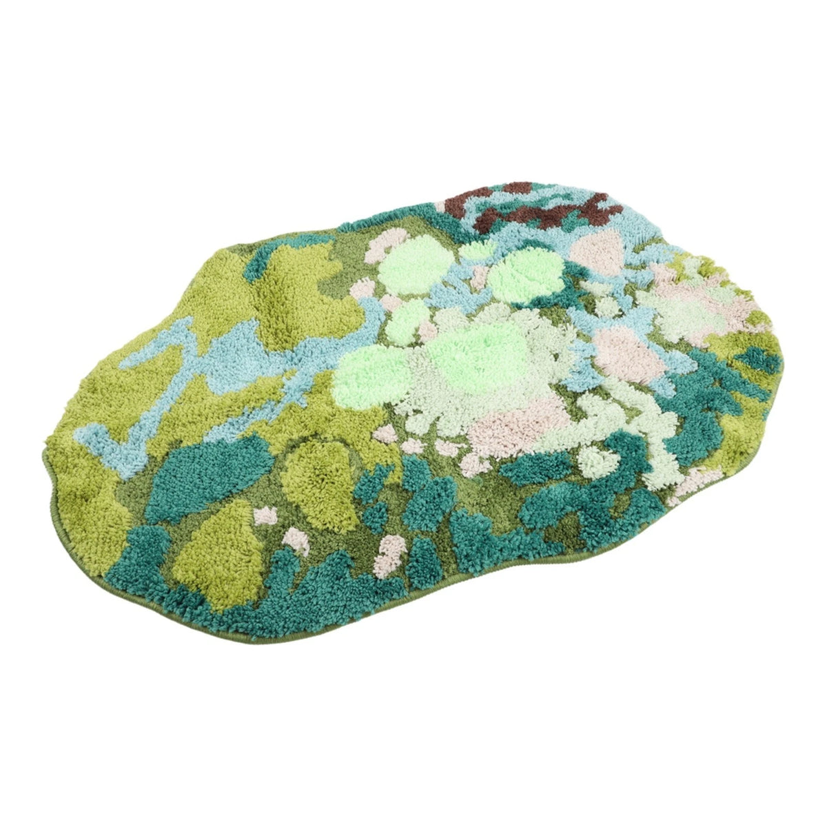3D Floral Bath Mat for Bathroom - Machine Washable, Easy Maintenance Rug