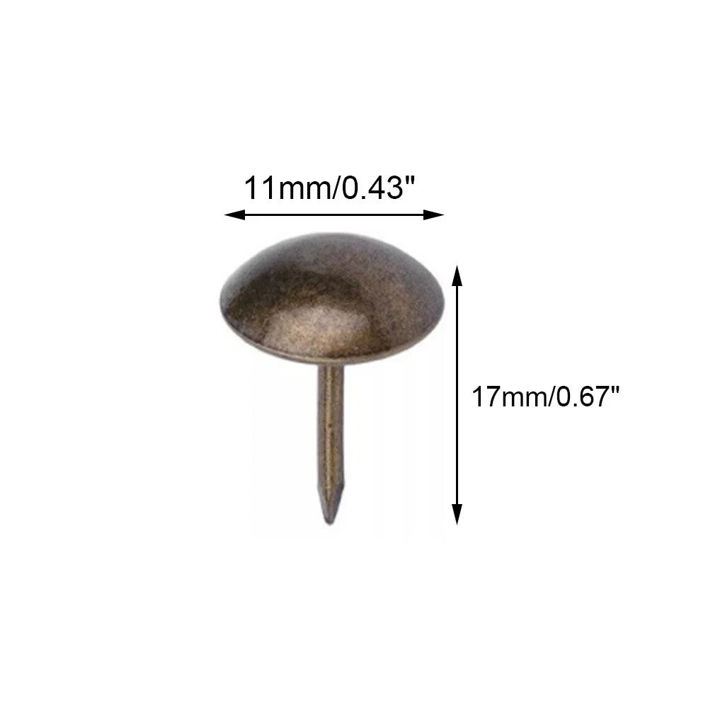 100pcs Antique Bronze Upholstery Nail Tacks for Furniture