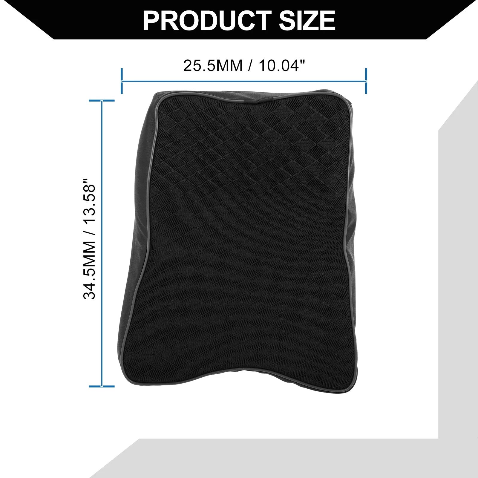 Memory Foam Headrest Pillow for Car Seat (1pc) - Black
