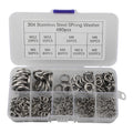 480pcs Assorted Spring Lock Washers Stainless Steel for Construction