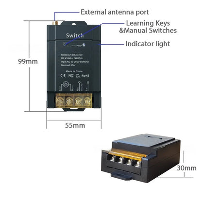 30A Relay Switch for Home Automation (Compatible with Motors)