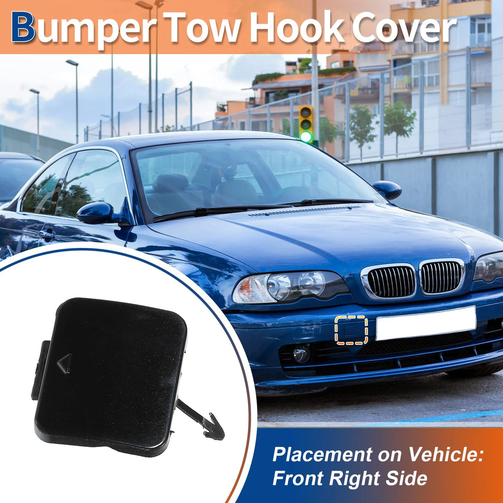 Tow Hook Cover Front Replacement for BMW 525i 528i 530i (2004–2010)