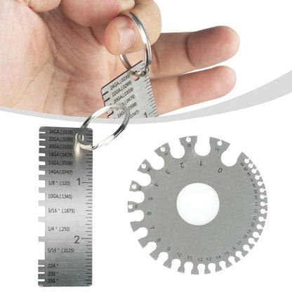 Welding Thickness Gauge for Metal Sheets (Easy to Read Dual Sided Scale)