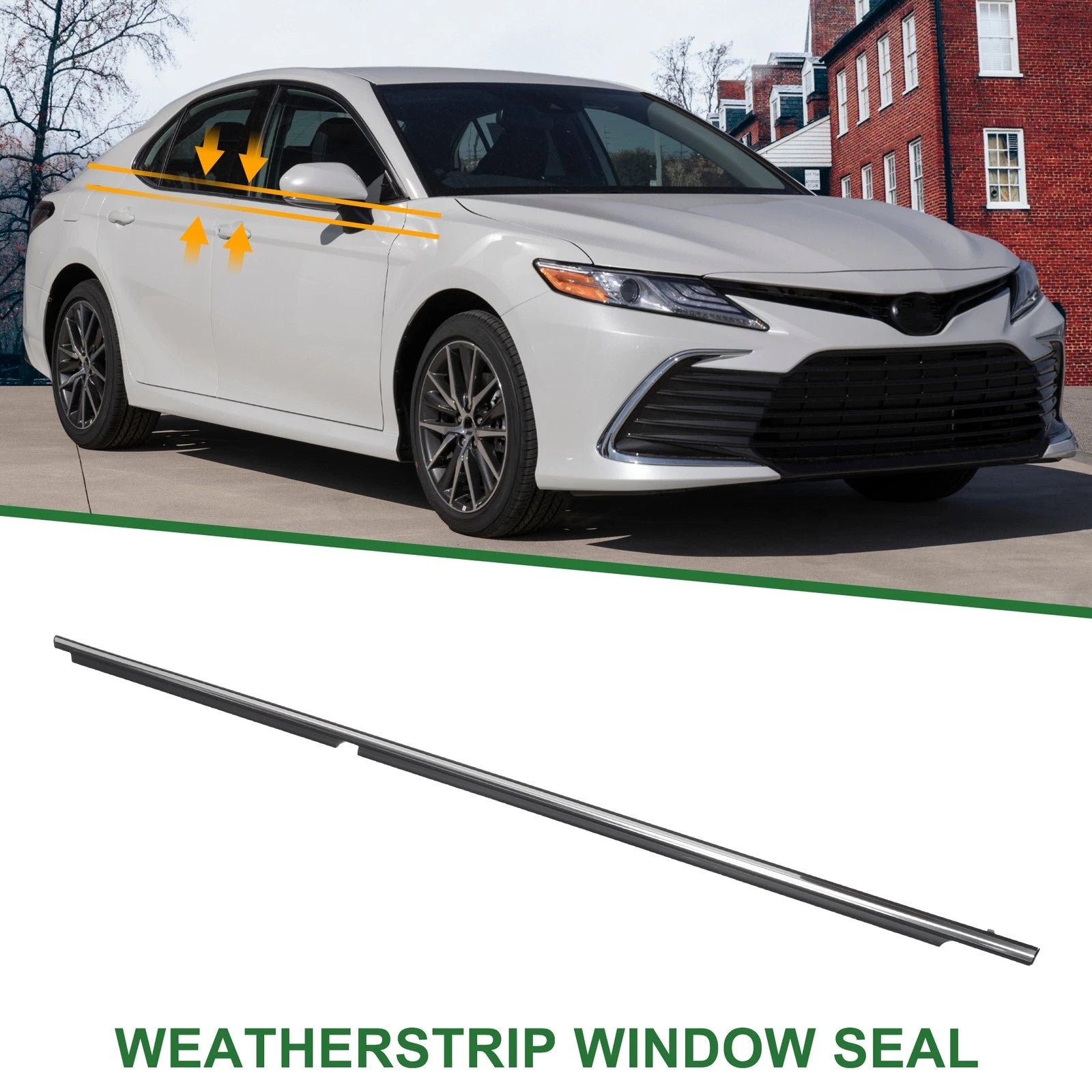 Rear Left Window Weatherstrip Seal Replacement for Toyota Camry (2007–2011)