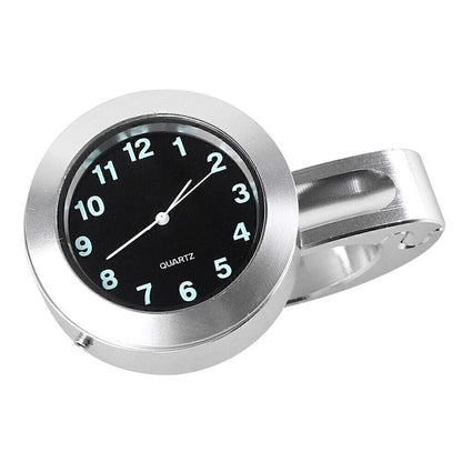 Quartz Clock for Cruiser Chopper Motorcycle Universal 7/8"~1" Handlebar