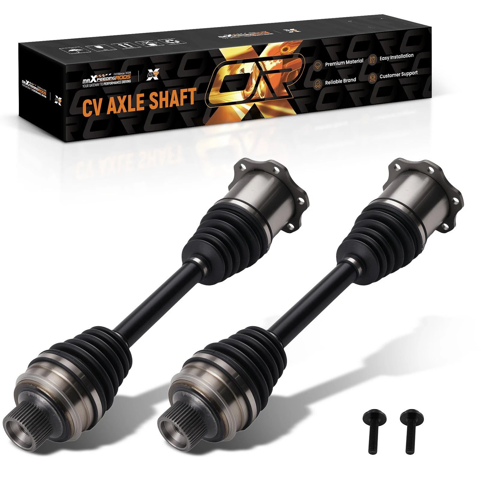 Front CV Axle Assembly Set for Audi A4 Quattro (2013–2016), A5 Quattro (2013–2017)