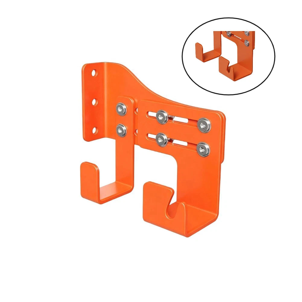 Chainsaw Wall Mount Holder with Double Hook Bracket for Steel (Adjustable)