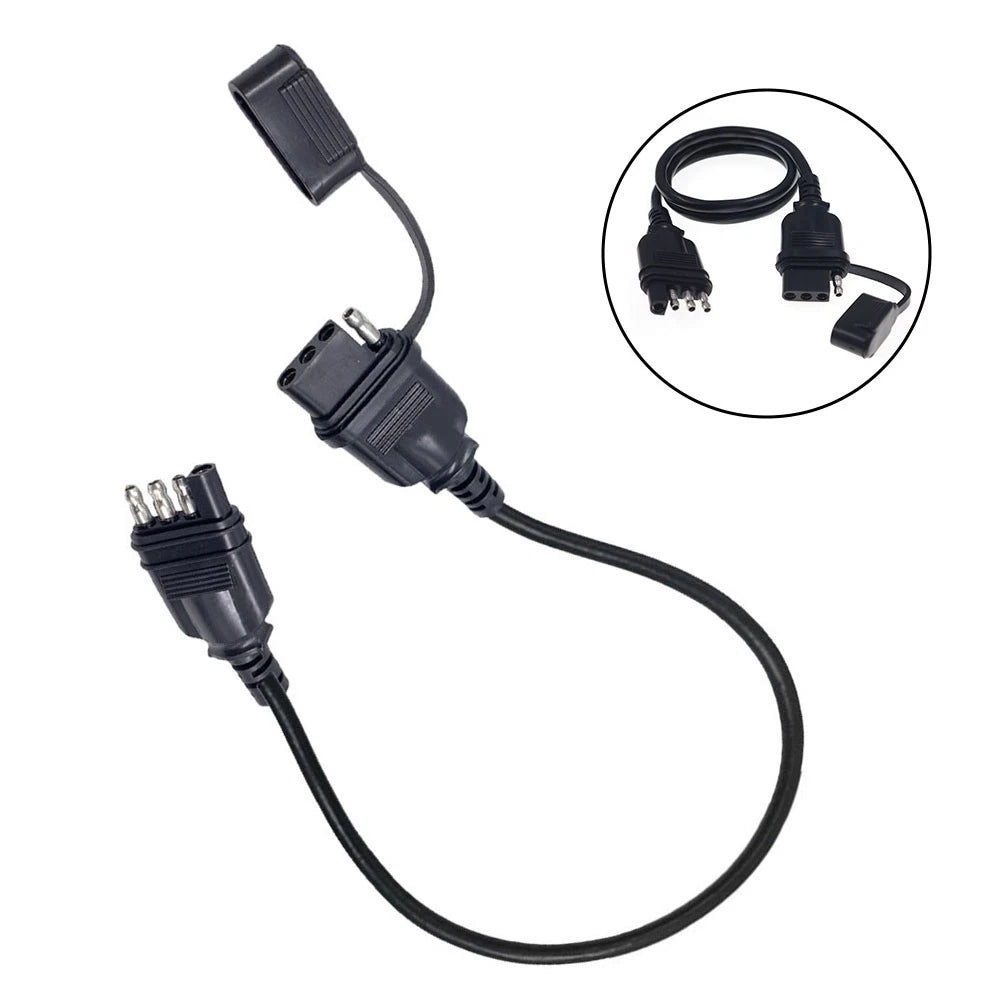 12 Inch 4 Pin Trailer Extension Cable for Easy Plug and Play Setup