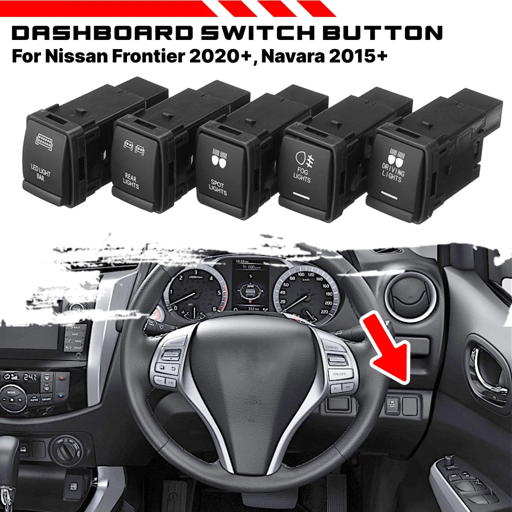 LED Push Switch Button for Nissan Sentra (2015–2018) & Altima (2013–2018)