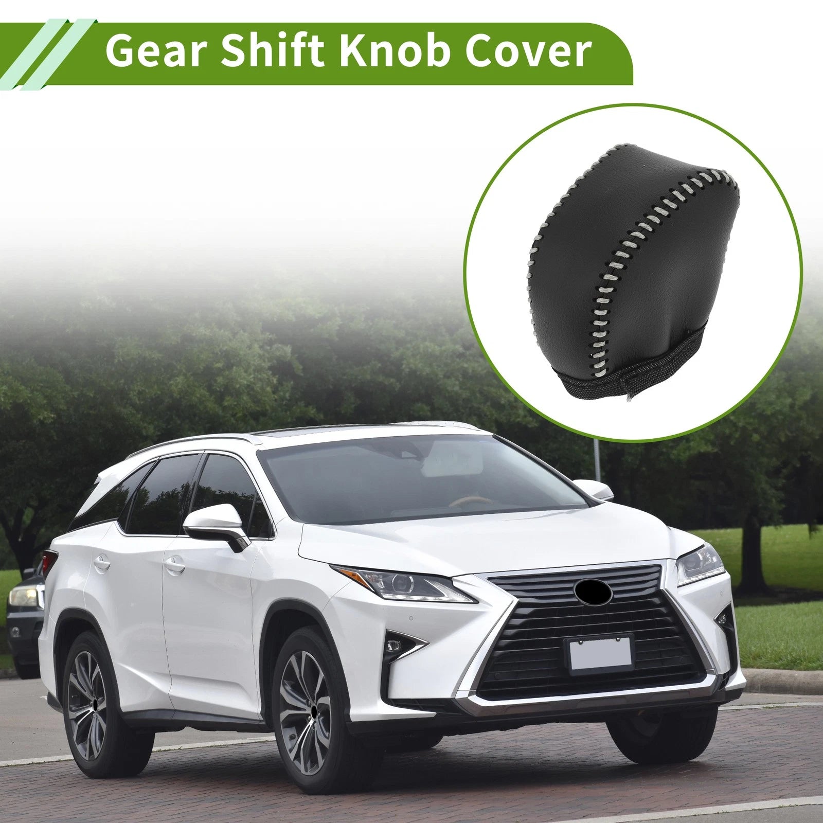 Gear Shift Knob Cover Replacement for Lexus NX250 (2022–2023) Black Beige