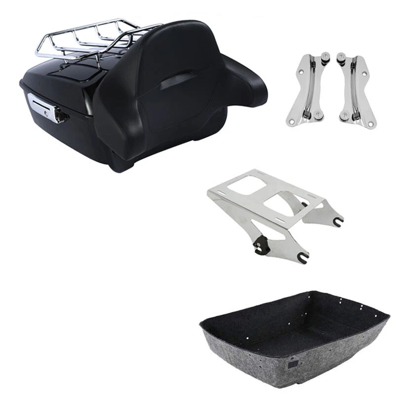 Trunk Backrest Pad Rack Mount for Harley Touring Models (2014–2026)