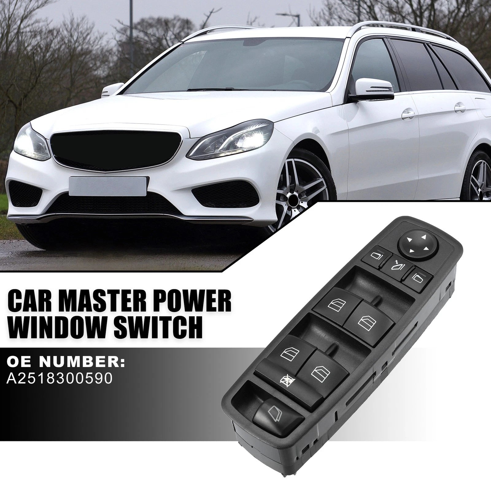 Car Window Switch Driver Side Replacement for Mercedes GL320 GL350 (2007–2012)