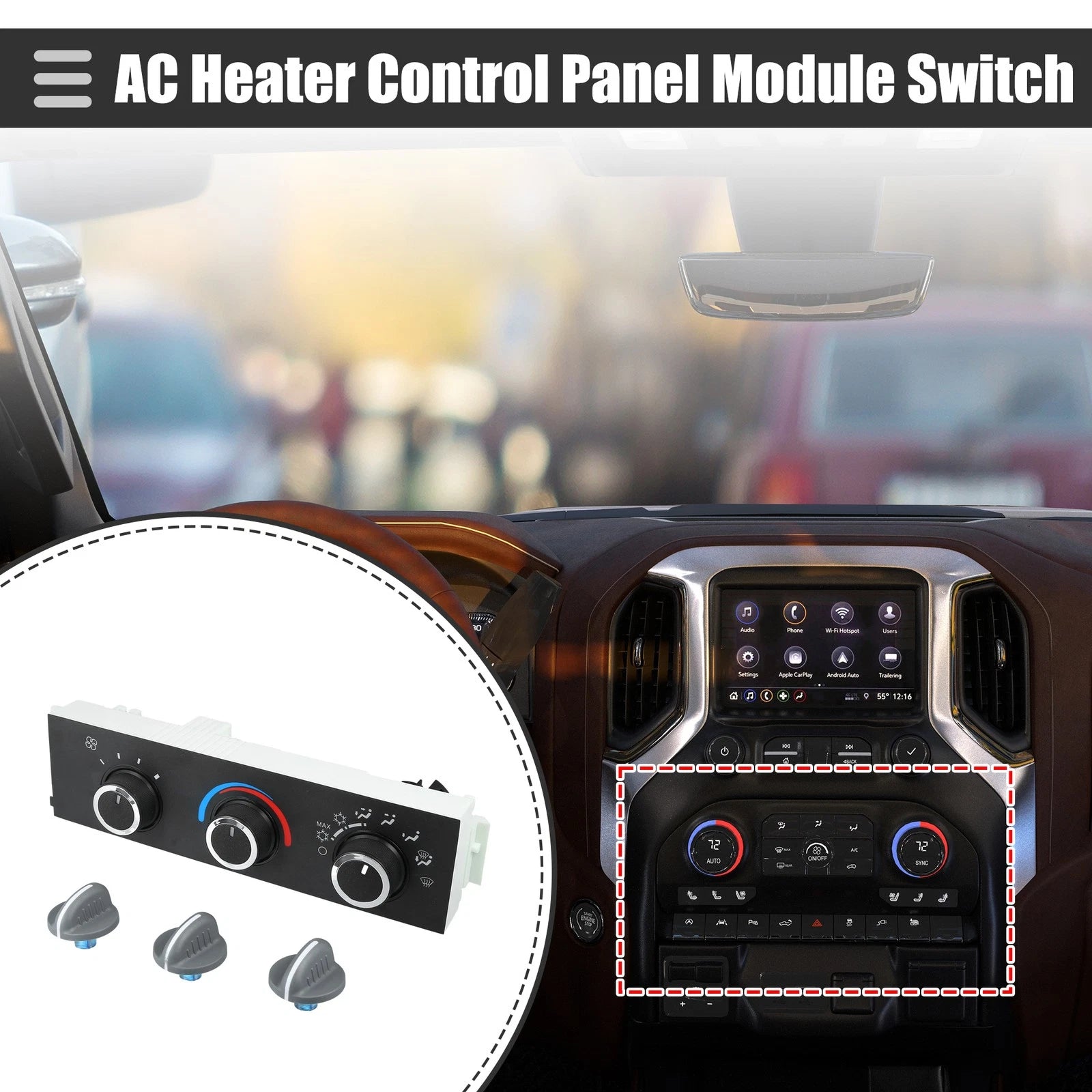 HVAC A/C Heater Climate Control Panel Replacement for Chevrolet Astro (1996–2005)