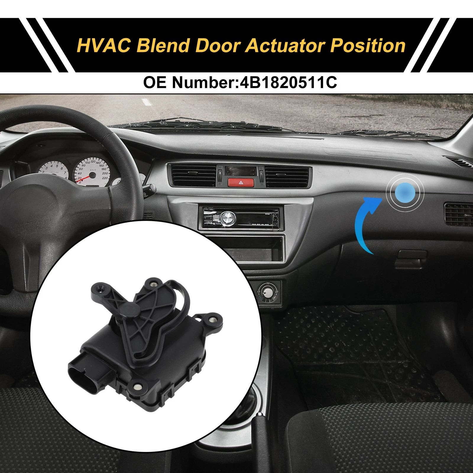 HVAC Heater Blend Door Actuator Replacement for Audi A6 Avant (2000–2005)