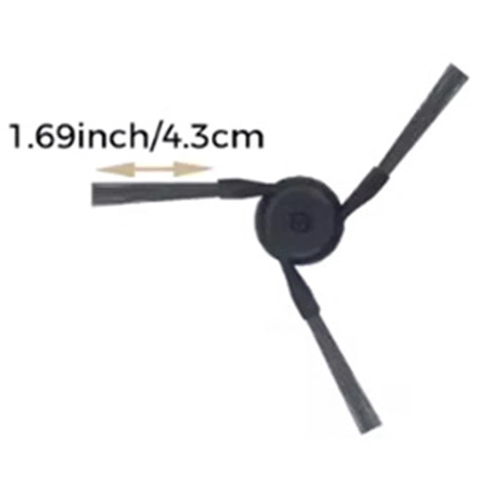 Robot Vacuum Brush Set for Corner Dusting (Angled Nylon Bristles)