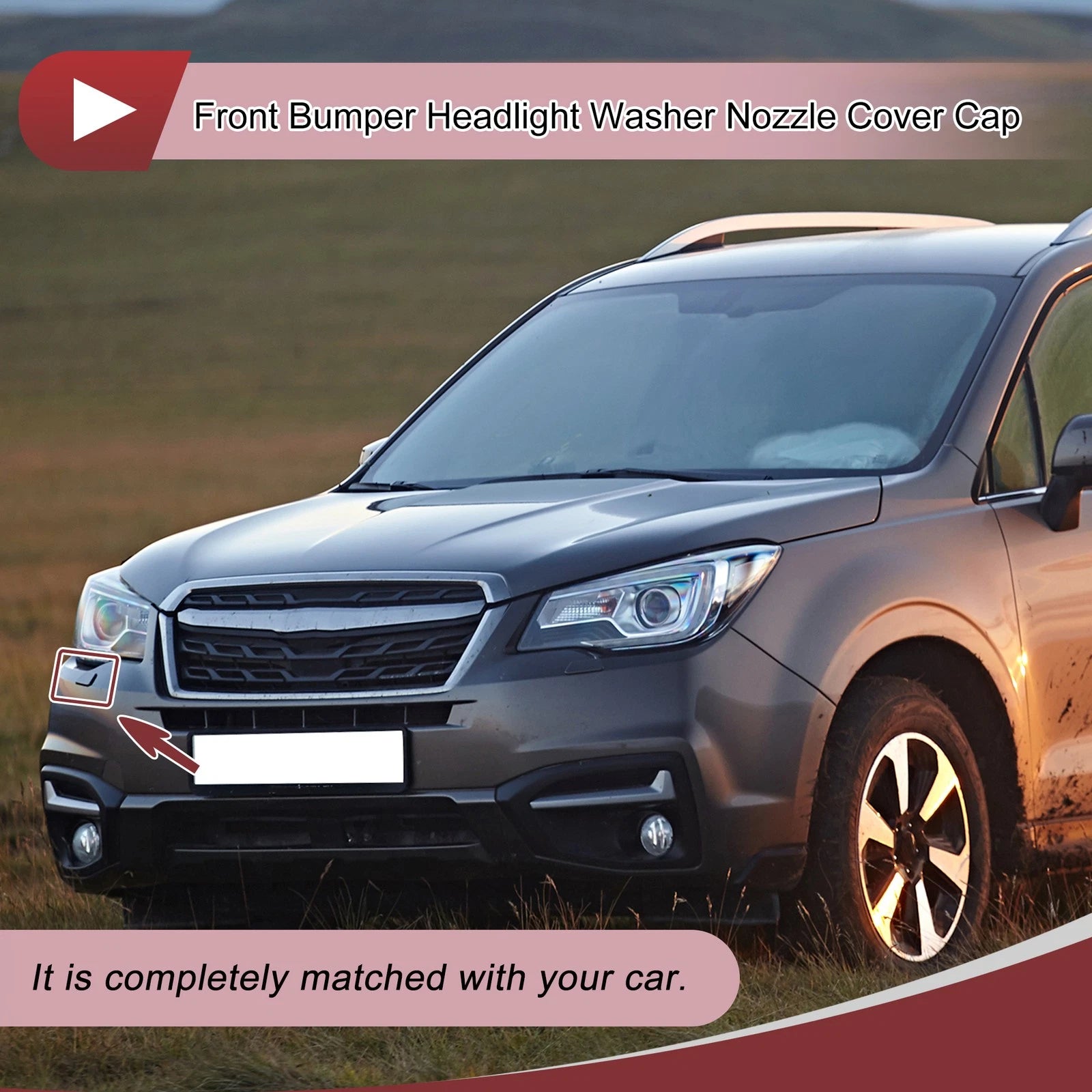 Front Right Washer Nozzle Cover Cap Replacement for Subaru Forester 2016-2018