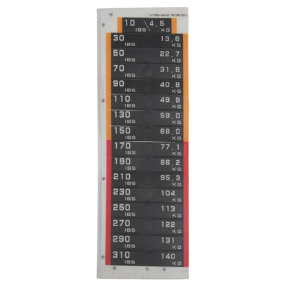 10LB 310LB Gym Weight Stickers for Easy Weight Identification