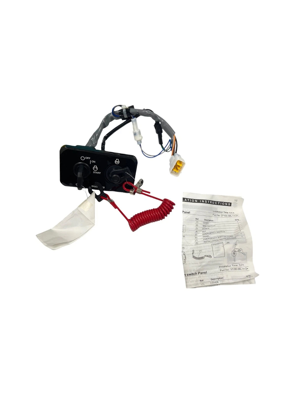 Horizontal Key Switch Panel for Suzuki (37100-98L20, SPC 2.0)